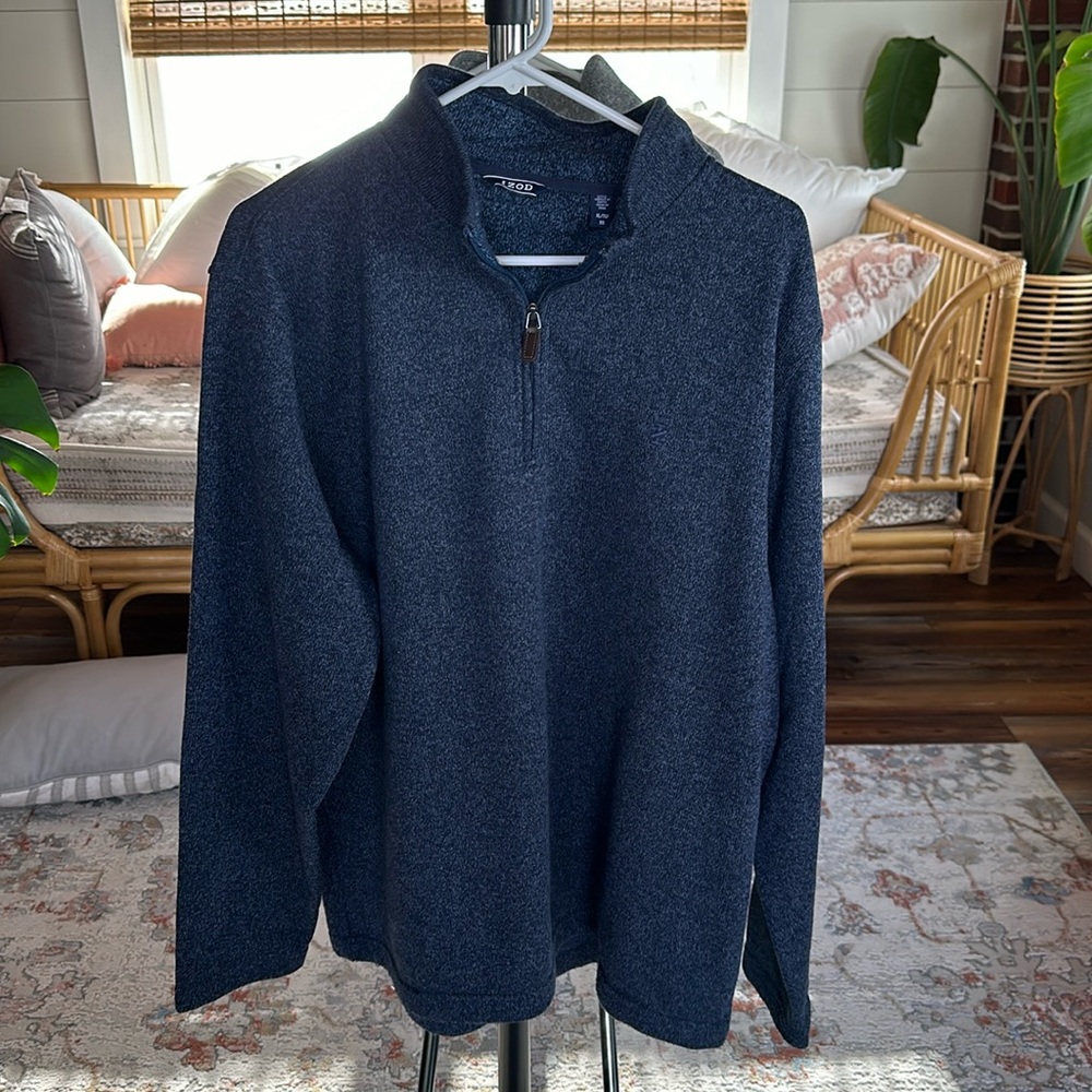 Izod Navy quarter zip
